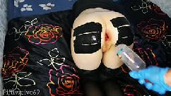 Botella en el culo y fisting anal duro